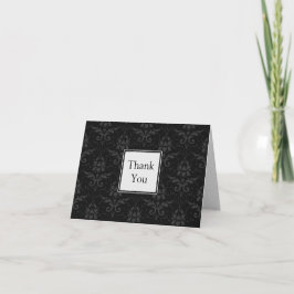 Tarjeta De Agradecimiento Moda Boda contemporáneo
