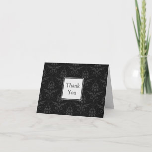 Tarjeta De Agradecimiento Moda Boda contemporáneo
