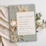 Tarjeta De Agradecimiento Moda Boho Protea Dry Palm Floral Engagement Invite<br><div class="desc">Si necesitas más personalización,  por favor,  no dudes en enviarme un mensaje a yellowfebstudio@gmail.com.</div>