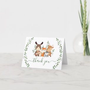 Tarjeta De Agradecimiento Moda Bosques de bosque de bosques