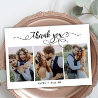 Moda Caligrafía Script 3 Collage de fotos Boda