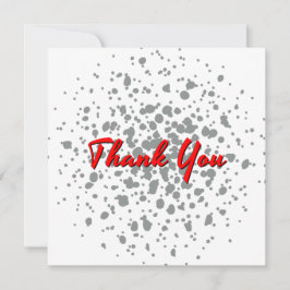 Tarjeta De Agradecimiento Moda Explosión Gris Dosis de color de agua Texto r