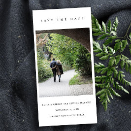 TARJETA DE AGRADECIMIENTO MODA FOTO MÍNIMA DE PERSONALIZADO LIMPIO GUARDAR L