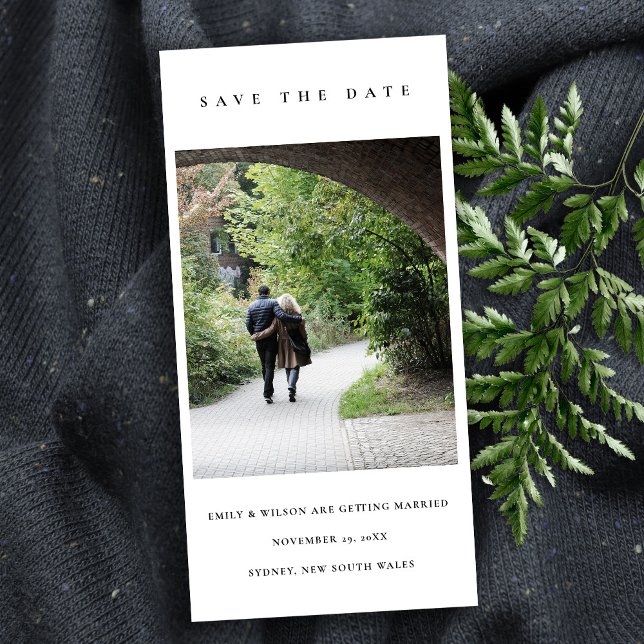 TARJETA DE AGRADECIMIENTO MODA FOTO MÍNIMA DE PERSONALIZADO LIMPIO GUARDAR L (Subido por el creador)