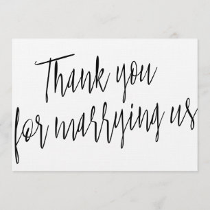 Tarjeta De Agradecimiento Moda moderna "Gracias por acompañarnos"