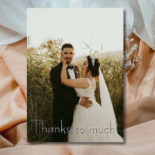 Tarjeta De Agradecimiento Moda: Muchas gracias, Rosa Boda.