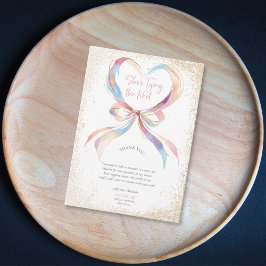 Tarjeta De Agradecimiento Moda que está atando el cerco rosado gracias