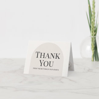 Tarjeta De Agradecimiento Modern Arch Jewish Wedding Thank You Card Template