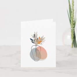 Tarjeta De Agradecimiento Modern Blank Botanical Note Card Stationery