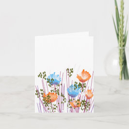Tarjeta De Agradecimiento Modern Blank Botanical Note Card Stationery