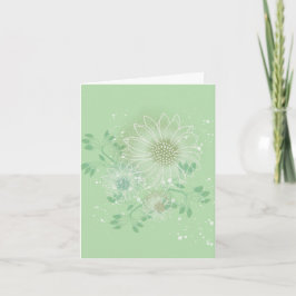 Tarjeta De Agradecimiento Modern Blank Botanical Note Card Stationery