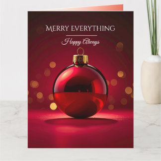 Tarjeta De Agradecimiento Modern Christmas & New Year Card Elegant