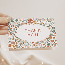 Modern Retro Groovy Floral Baby Shower