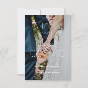 Tarjeta De Agradecimiento Modern Save the Date Card Personalizado Gracias ta