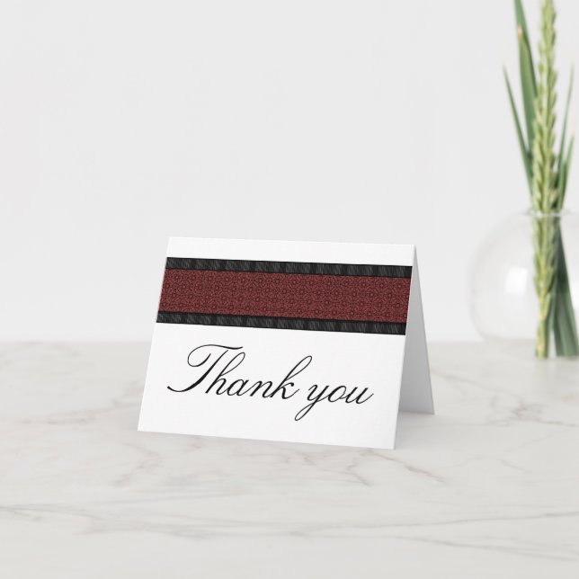 Tarjeta de agradecimiento Modern Vibrance (Anverso)