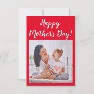 Tarjeta De Agradecimiento Modern vibrant color mother photo art