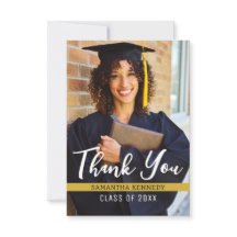 Moderna clase de negro y oro de 2025 Grad Cap Phot