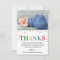 Moderna colorida Polka Dot Unisex Baby Shower