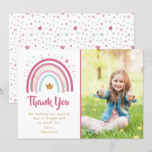 Tarjeta de agradecimiento moderna de cumpleaños co