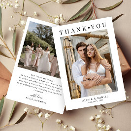 Tarjeta De Agradecimiento Moderna foto simple de 2