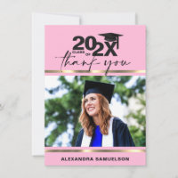 Moderna Graduación Cap Año Oro Rosa | FOTO