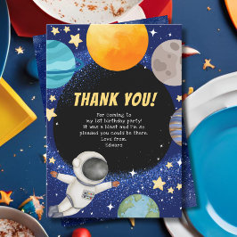 Tarjeta de agradecimiento moderna para cumpleaños 