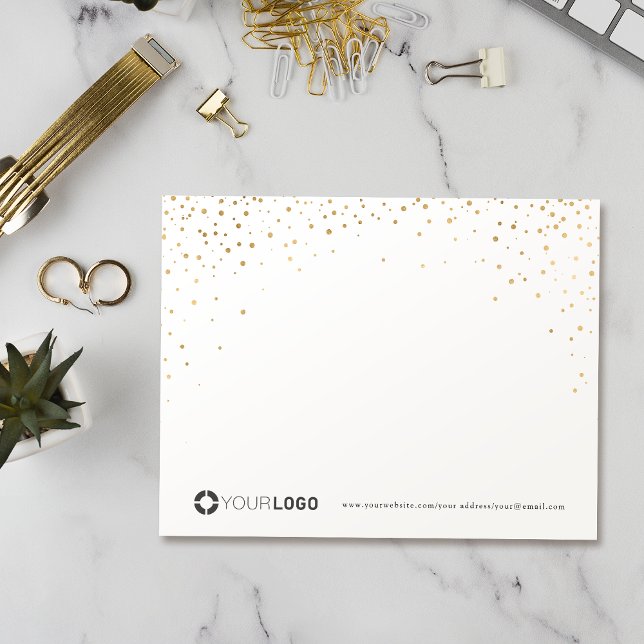 Tarjeta De Agradecimiento Moderna purpurina de oro simple personalizado Stat (Modern simple gold glitter personalized Stationery Thank You Card)