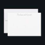 Tarjeta De Agradecimiento Moderna tipografía dramática Minimalista en blanco<br><div class="desc">Tarjeta de agradecimiento a la moderna tipografía dramática de color blanco negro Minimalista</div>