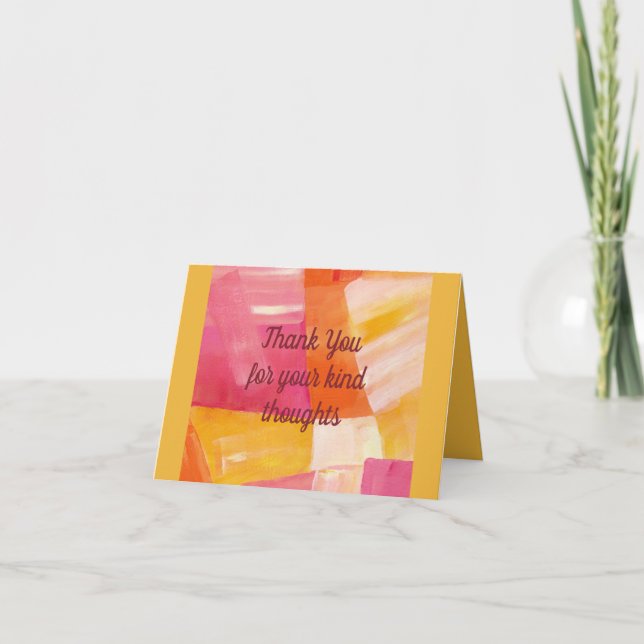 Tarjeta De Agradecimiento Moderna y cálida Resumen Springtime Crossroads Acr (Anverso)