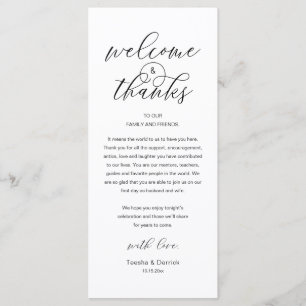Tarjeta de agradecimiento moderna y elegante para