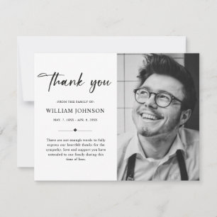 Tarjeta De Agradecimiento Moderna y sencilla compasión por el desmayo Foto f