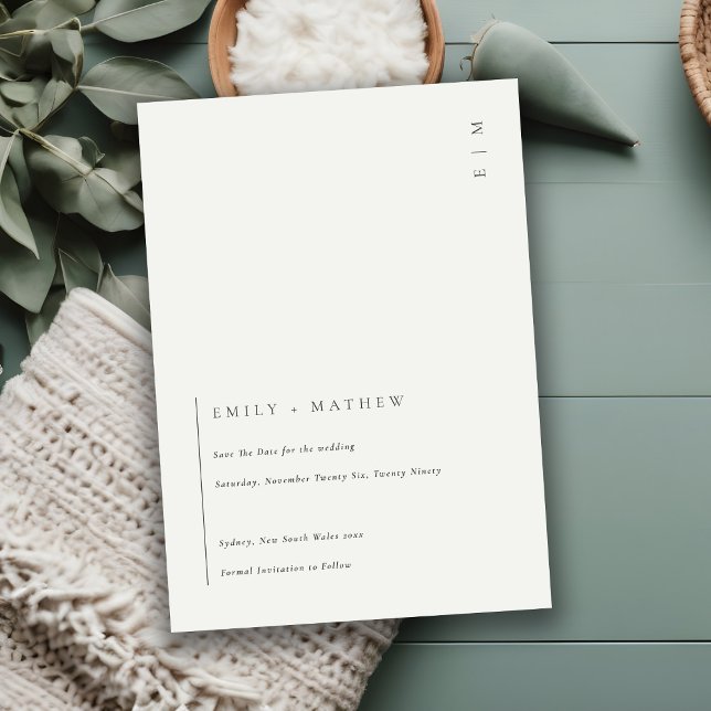 Tarjeta De Agradecimiento Moderno blanco y negro mínimo Guardar la invitació (Subido por el creador)