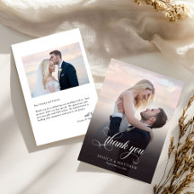 Moderno guión de caligrafía elegante foto boda