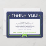 Tarjeta De Agradecimiento MODERNO JUEGO GRACIAS verde neón azul marino<br><div class="desc">por kat massard >> www.simplysweetPAPERIE.com <<< Un diseño sencillo para tus TARJETAS PLANAS DE GRACIAS - para que coincidan con tus invitaciones principales. Me encanta el diseño, pero me gustaría ver algunos cambios - otro esquema de color, producto, agregar una foto o adaptado para una ocasión diferente - no hay...</div>