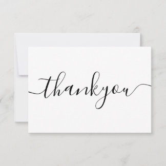 Tarjeta De Agradecimiento Moderno Negocio Minimalista Gracias Pedir Insertar