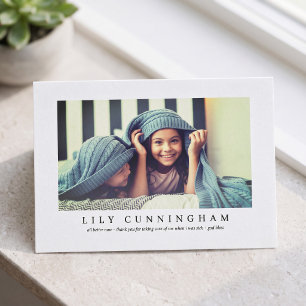 Tarjeta De Agradecimiento Moderno Simple Personalizado Foto Gracias Doctores