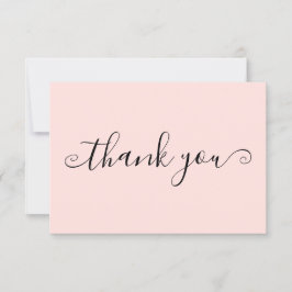 Tarjeta De Agradecimiento Moderno y sencillo negocio de Personalizado rosa R