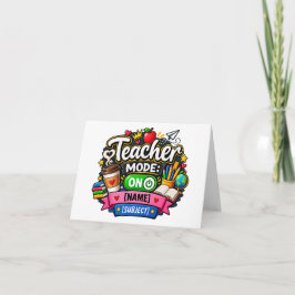 Tarjeta De Agradecimiento Modo Profesor: ACTIVADO