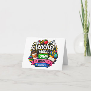 Tarjeta De Agradecimiento Modo Profesor: ACTIVADO