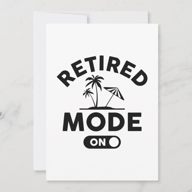 Tarjeta De Agradecimiento Modo retirado activado (Anverso)
