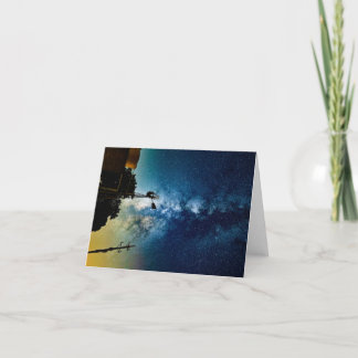 Tarjeta De Agradecimiento Molino de viento y estrellas