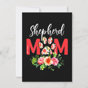 Tarjeta De Agradecimiento Mom Cute German Shepherd