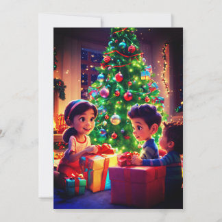 Tarjeta De Agradecimiento 🎄 "Momentos alegres: deseándote un cerezo y un br