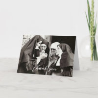 Monjas fumando fotografía vintage
