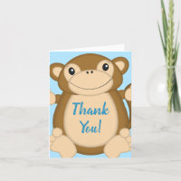 Monkey Baby Shower Blue