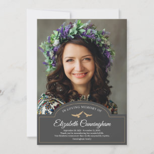 Tarjeta De Agradecimiento Monograma Clásico de Monograma