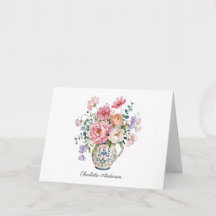 Monograma Florales Elegantes Vintage Cottagecore 