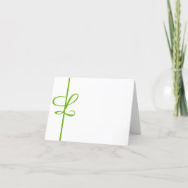Tarjeta De Agradecimiento monograma "L".AÑADIR SU INICIAL PARA PERSONALIZAR