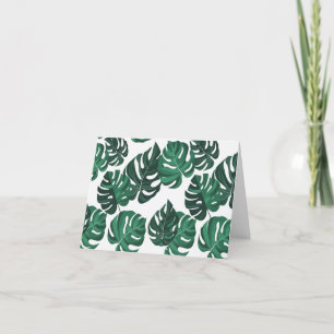 Tarjeta De Agradecimiento Monstera Plant Theme Blank Notecards