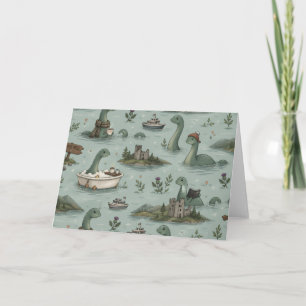 Tarjeta De Agradecimiento Monstruo del Lago Ness